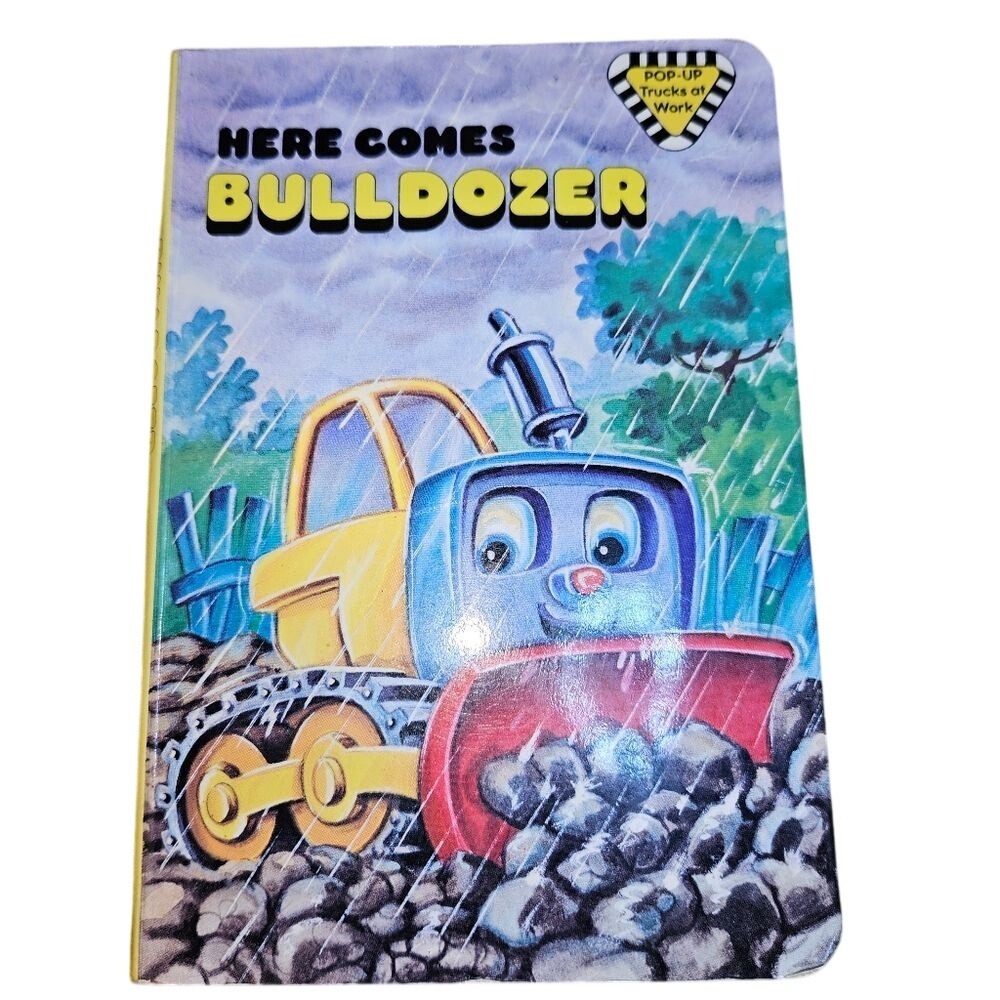 Vintage 1992 Bulldozer Pop-Up Book | David‎ Breverton Interactive Pop-Up